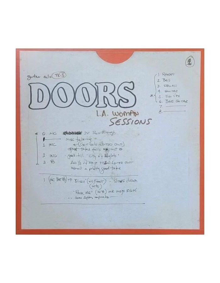 Виниловая Пластинка Doors, The, L.A. Woman Sessions (0603497842230) the doors l a woman the workshop sessions 180g