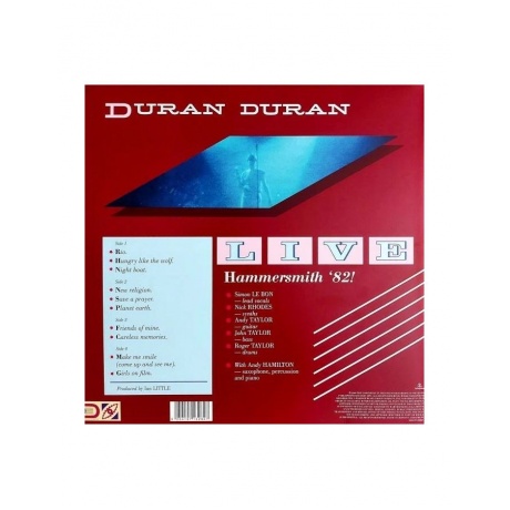 Виниловая Пластинка Duran Duran, Live At Hammersmith '82! (5054197132827) - фото 2