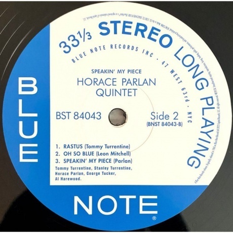 Horace Parlan - Speakin' My Piece (0602448595508) виниловая пластинка - фото 4
