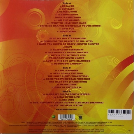 The Beatles - Love (0602547048509) виниловая пластинка - фото 4