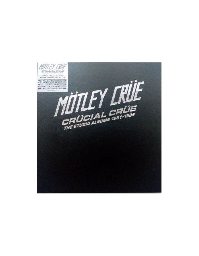 цена Виниловая Пластинка Motley Crue, Crucial Crue - The Studio Albums 1981-1989 (4050538816327)