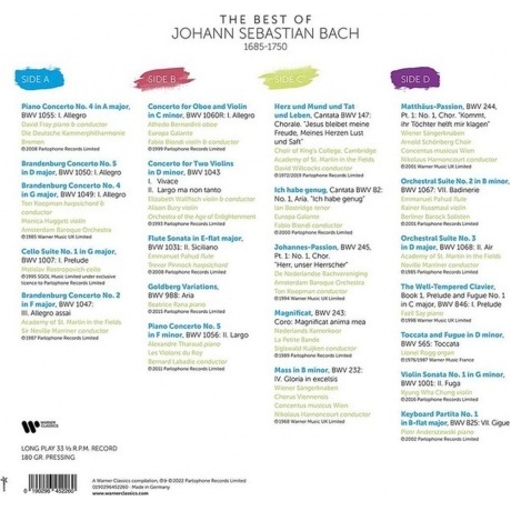Various Artists - The Best of Bach (0190296452260) виниловая пластинка - фото 2