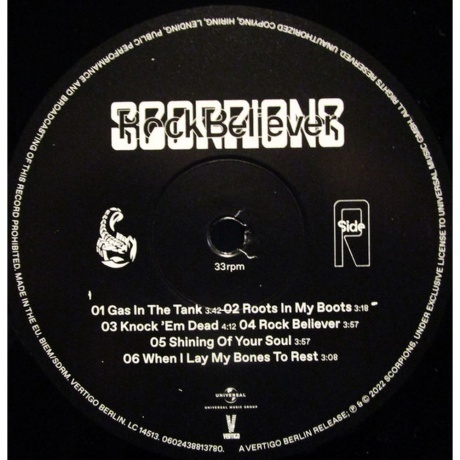 Scorpions - Rock Believer (0602438813780) виниловая пластинка - фото 6