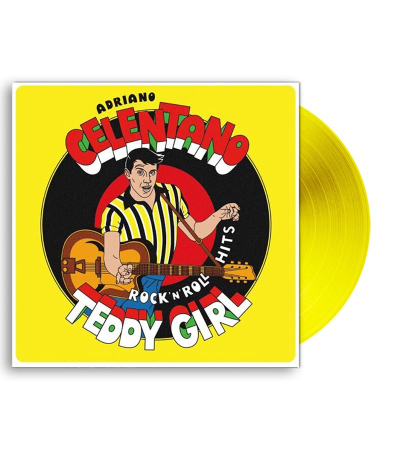 adriano celentano – teddy girl rock n roll hits coloured yellow vinyl lp Виниловая пластинка Celentano, Adriano, Teddy Girl - Rock'N'Roll Hits (Coloured) (Pu:Re:008)