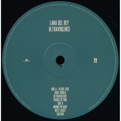 Lana Del Rey - Ultraviolence (0602537874484) виниловая пластинка - фото 12