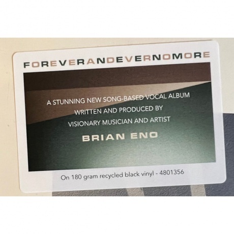 Brian Eno - Foreverandevernomore (0602448013569) виниловая пластинка - фото 9
