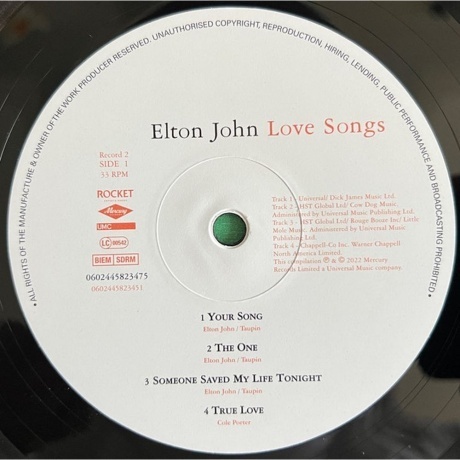 Elton John - Love Songs (remastered 2022) (0602445823451) виниловая пластинка - фото 7
