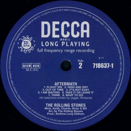 The Rolling Stones - Aftermath (UK Version) (0018771863717) виниловая пластинка - фото 4