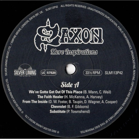 Saxon - More Inspirations (0190296135866) виниловая пластинка - фото 3