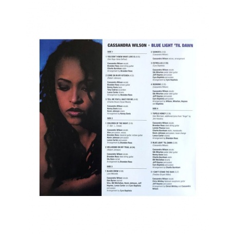 Виниловая пластинка Wilson, Cassandra, Blue Light 'Til Dawn (0602438761906) - фото 2