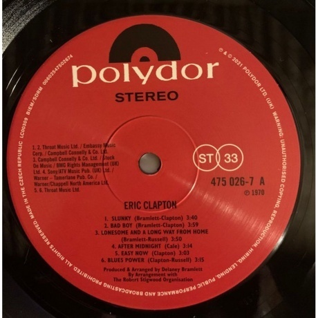 Eric Clapton - Eric Clapton (0602547502674) виниловая пластинка - фото 3