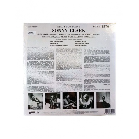 0602445352104, Виниловая пластинка Clark, Sonny, Dial »S« For Sonny - фото 2