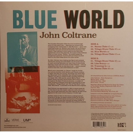 John Coltrane - Blue World (0602577626517) виниловая пластинка - фото 2