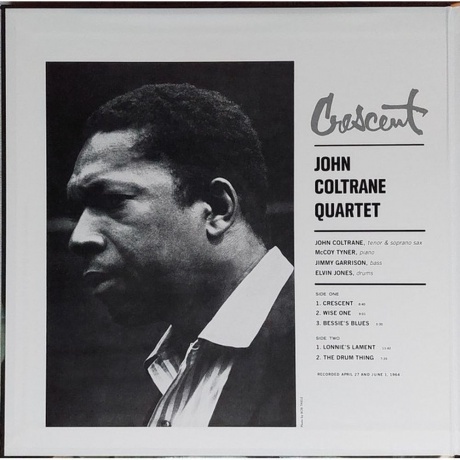 John Coltrane - Crescent (Analogue, Acoustic Sounds) (0602438075829) виниловая пластинка - фото 2