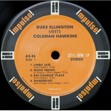 0602438075959, Виниловая пластинка Ellington, Duke, Meets Coleman Hawkins (Acoustic Sounds) - фото 5