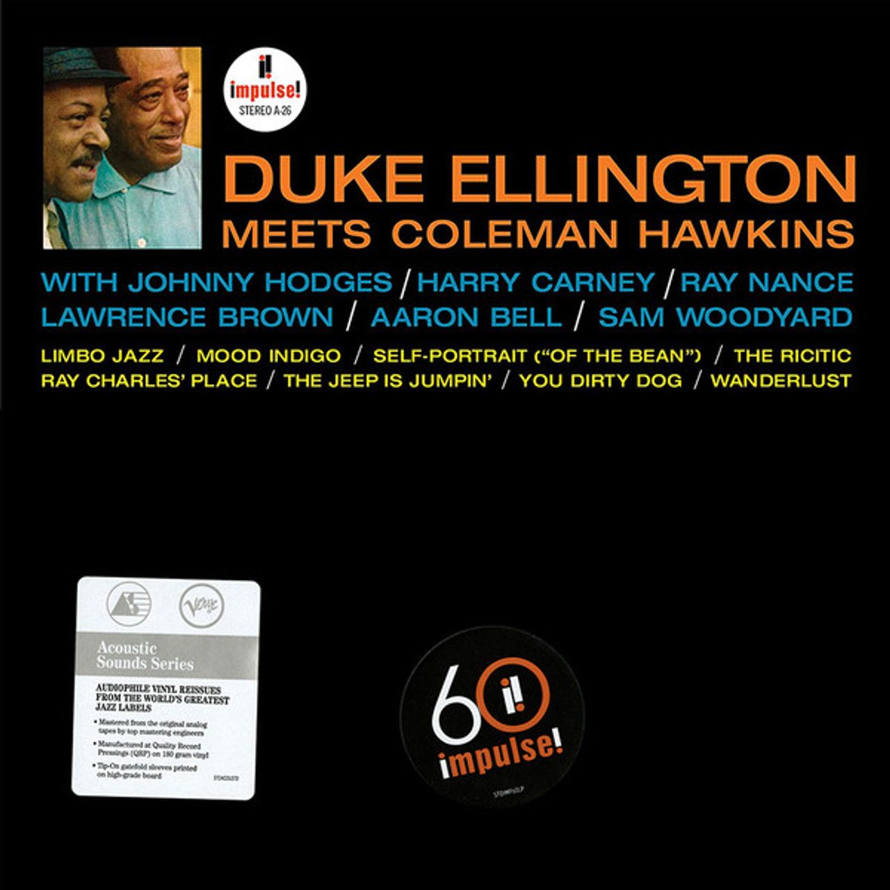 виниловая пластинка coleman hawkins 0602438075959, Виниловая пластинка Ellington, Duke, Meets Coleman Hawkins (Acoustic Sounds)