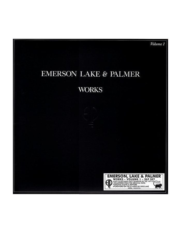 старый винил atlantic emerson lake 4050538180411, Виниловая пластинка Emerson, Lake & Palmer, Works Vol.1