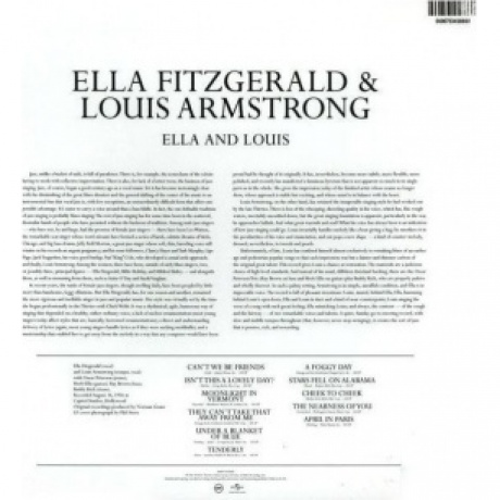 Ella Fitzgerald &amp; Louis Armstrong - Ella &amp; Louis (0600753458860) виниловая пластинка - фото 3