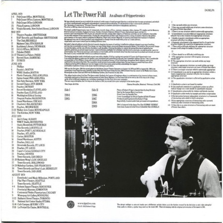 Robert Fripp - Let The Power Fall (0633367606013) виниловая пластинка - фото 2