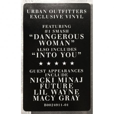 Ariana Grande - Dangerous Woman (0602547868541) виниловая пластинка - фото 5