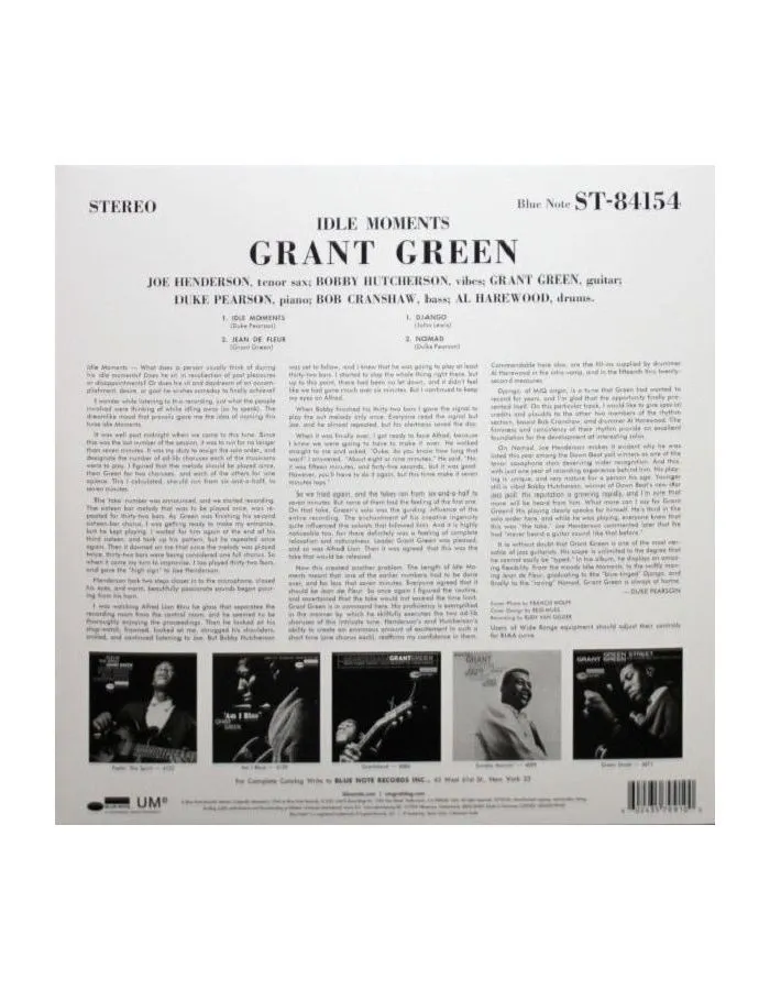 0602435799100, Виниловая пластинка Green, Grant, Idle Moments - фото 3