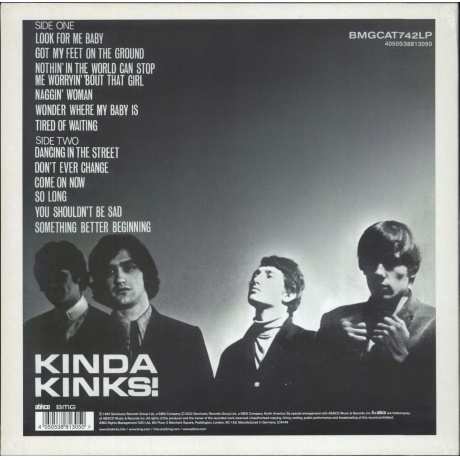 4050538813050, Виниловая пластинка Kinks, The, Kinda Kinks - фото 2