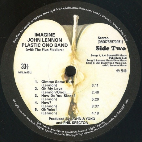 John Lennon - Imagine (0600753570951) виниловая пластинка - фото 6