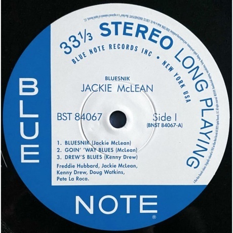 Jackie McLean - Bluesnik (0602448595492) виниловая пластинка - фото 3