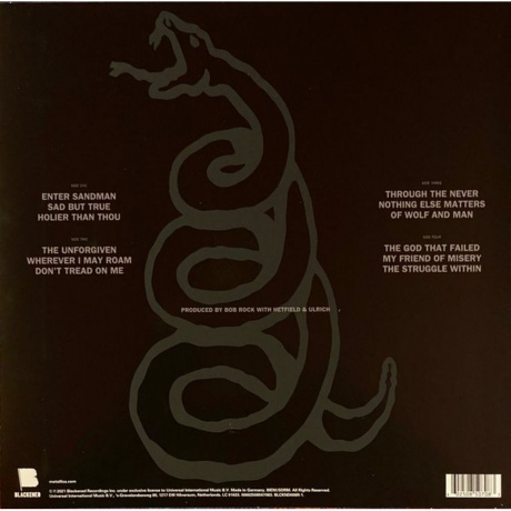 Metallica - Metallica (0602508507083) виниловая пластинка - фото 2