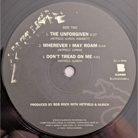 Metallica - Metallica (0602508507083) виниловая пластинка - фото 4