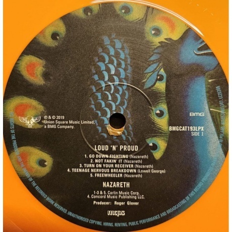 Nazareth - Loud 'N' Proud (coloured) (4050538801347) виниловая пластинка - фото 4