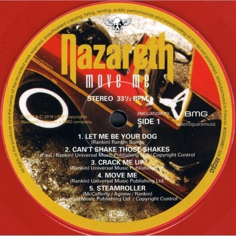 Nazareth - Move Me (Red) (4050538801354) виниловая пластинка - фото 4