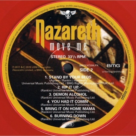 Nazareth - Move Me (Red) (4050538801354) виниловая пластинка - фото 5