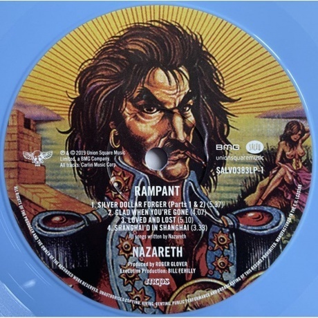 Nazareth - Rampant (Blue) (4050538801422) виниловая пластинка - фото 9