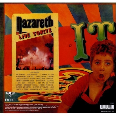 Nazareth - Snaz (coloured) (4050538801453) виниловая пластинка - фото 2