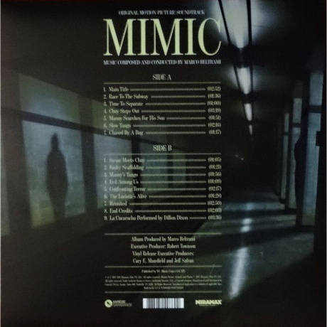 OST - Mimic (Marco Beltrami) (coloured) (0888072407602) виниловая пластинка - фото 3