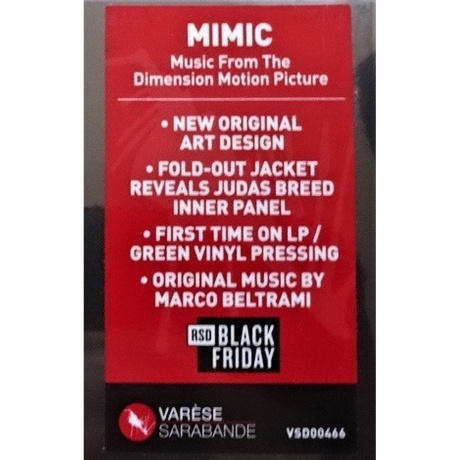 OST - Mimic (Marco Beltrami) (coloured) (0888072407602) виниловая пластинка - фото 7