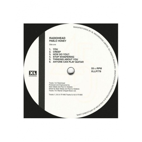 Radiohead - Pablo Honey (0634904077914) виниловая пластинка - фото 3
