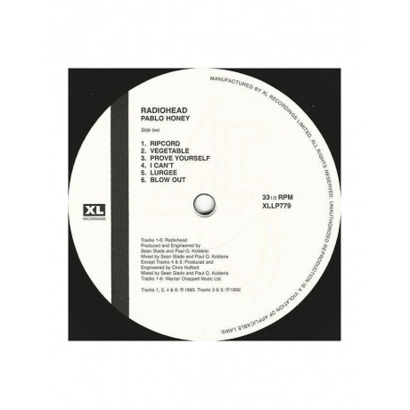 Radiohead - Pablo Honey (0634904077914) виниловая пластинка - фото 4