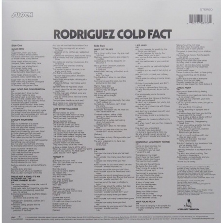 0602577077371, Rodriguez, Cold Fact виниловая пластинка - фото 2