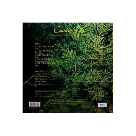 0602507460242, Виниловая пластинка Roxy Music, Country Life (Half Speed) - фото 3