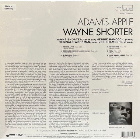 Wayne Shorter - Adam's Apple (0602445797561) виниловая пластинка - фото 2