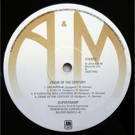 Supertramp - Crime Of The Century (0600753547441) виниловая пластинка - фото 5