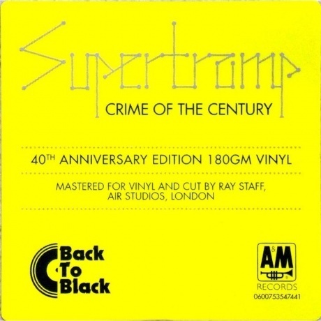 Supertramp - Crime Of The Century (0600753547441) виниловая пластинка - фото 8
