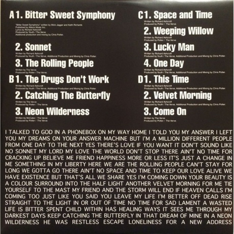 The Verve - Urban Hymns (0602547870148) виниловая пластинка - фото 7