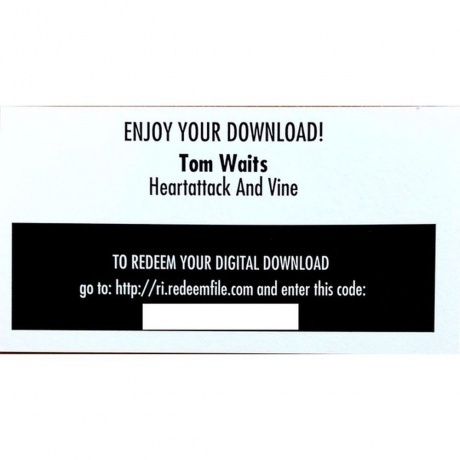 Tom Waits - Heartattack And Wine (8714092757118) виниловая пластинка - фото 2