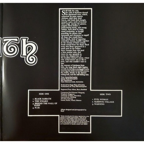 5414939920783, Black Sabbath, Black Sabbath виниловая пластинка - фото 4