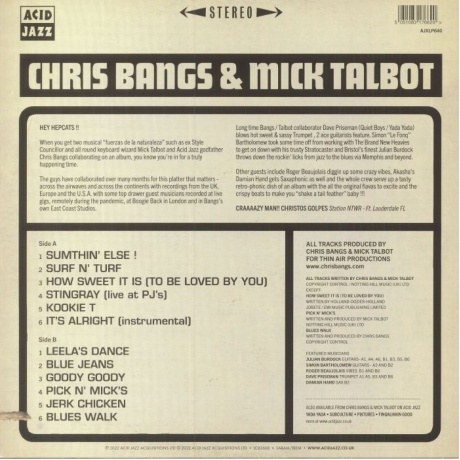 Виниловая пластинка Bangs, Chris; Talbot, Mick, Back To Business (5051083176620) - фото 2