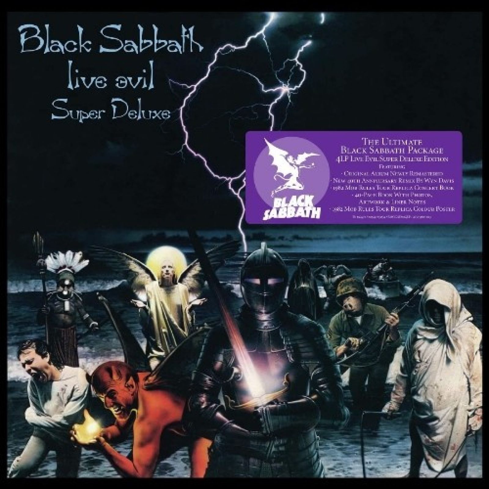 виниловая пластинка black sabbath live evil 40th anniversary super deluxe edition box set 4 lp Виниловая пластинка Black Sabbath, Live Evil (Box) (4050538871623)