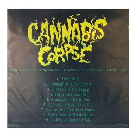 Виниловая пластинка Cannabis Corpse, Tube Of The Resinated (0822603230819) - фото 2